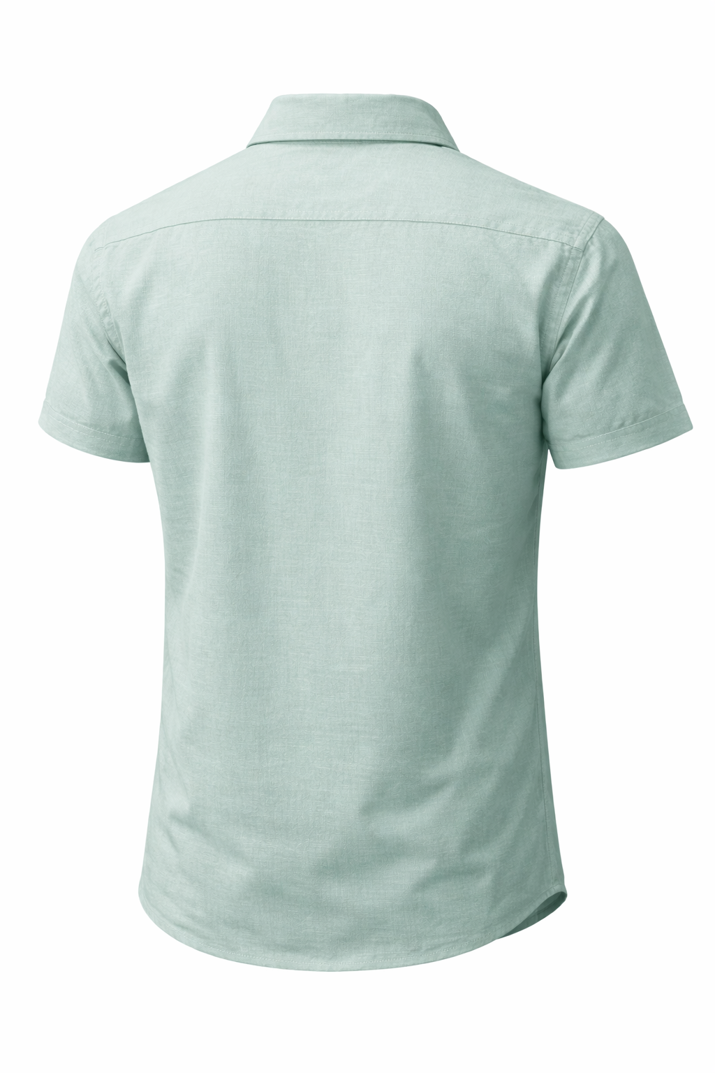 Mint Green Short Sleeve Button-Up Shirt