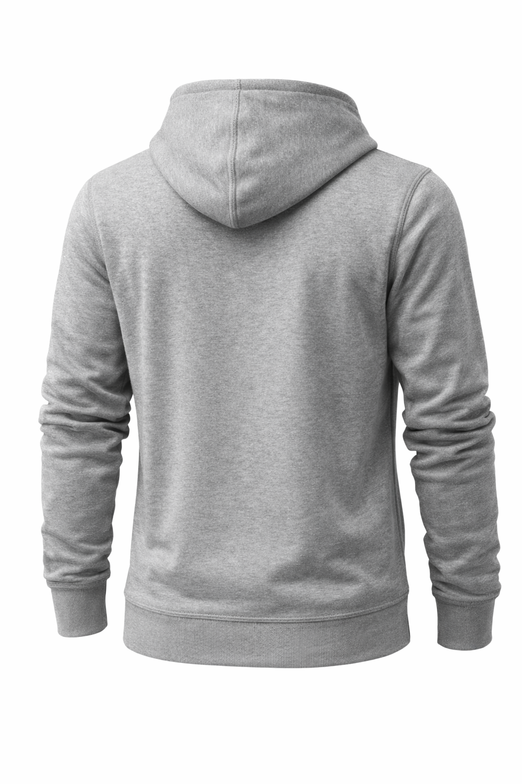 Heather Gray Zip-Up Hoodie